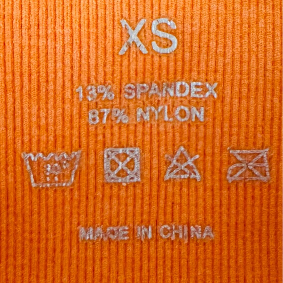 NVGTN Sunset Orange Contour Seamless Shorts - Picture 7 of 7